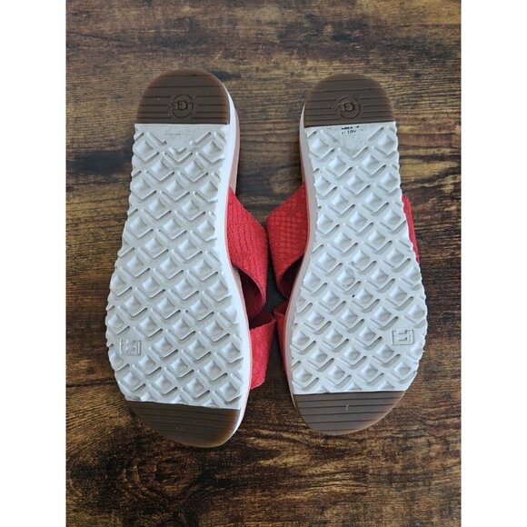 Womens UGG Kari slip on Sandles Slodes Sz 8 Orange Coral Color Comfort Barbie - Picture 7 of 9